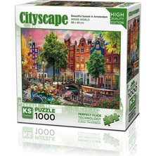 Senka 20793 Puzzle 1000 Beauti̇ful Sunset In Amsterdam