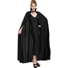 Senka Siyah Yakalı Yetişkin Pelerin 120 cm