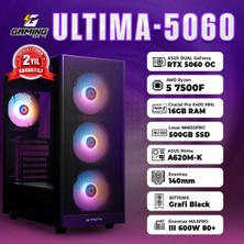 GamingGenTR ULTIMA-5060 / AMD Ryzen 5 7500F / ASUS Dual GeForce RTX 5060 8GB / 16GB Ram / 500GB SSD OEM Paket