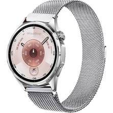 MMP Shop Huawei Watch Gt3 / Gt4 / Gt5 / Gt6 / GT6 Pro 46MM Uyumlu 22MM Metal Örğü Hasır Manyetik Kordon
