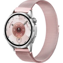 MMP Shop Huawei Watch Gt3 / Gt4 / Gt5 / Gt6 / GT6 Pro 46MM Uyumlu 22MM Metal Örğü Hasır Manyetik Kordon