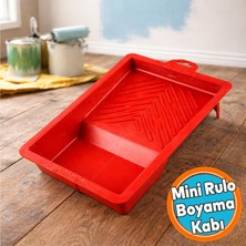 Nzb (1 Adet) Mini Rulo Boyama Kabı Pratik Kullanım Ergonomik Tasarım Dayanıklı Plastik Boya Haznesi Seti