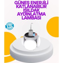 Asiltech Solar Enerjili Katlanabilir LED Kamp ve Bahçe Lambası