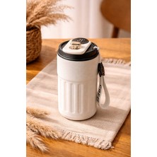 Fidanx Termos Dijital Sıcaklık Göstergeli Paslanmaz Çelik Isı Yalıtımlı Termos Bardak Kupa 450 ml