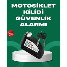 Asiltech Motosiklet Scooter Bisiklet Tekerlek Disk Kilidi Alarmlı Güvenlik