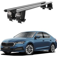 Today Auto Royal Skoda Octavia Iv (2020 ve Sonrası) Uyumlu Gri Kilitli Ara Atkı Port Bagaj Tavan Barı