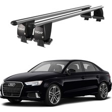 Today Auto Royal Audi A3/s3 (2013-2019) Uyumlu Gri Kilitli Ara Atkı Port Bagaj Tavan Barı