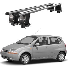 Today Auto Royal Chevrolet Aveo (2005-2011) Uyumlu Gri Kilitli Ara Atkı Port Bagaj Tavan Barı