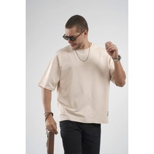 Oversize Kalıp Likralı Basic Tişört