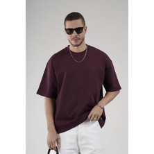 Bisiklet Yaka Oversize Erkek Süprem Tişört
