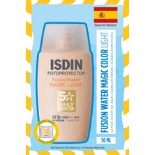 Isdın Fotoprotector Fusion Water Color Magic Light SPF50 50ML | Renkli Yüz Güneş Kremi