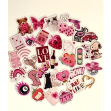 TT sticker Love Sticker Set 2 Bullet Journal Ajanda Hediye Paketi Laptop Telefon Tablet Etiket Çıkartma