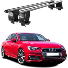 Today Auto Royal Audi A4 (2015-2019) Uyumlu Gri Kilitli Ara Atkı Port Bagaj Tavan Barı