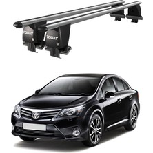 Today Auto Royal Toyota Avensis (2009-2011) Uyumlu Gri Kilitli Ara Atkı Port Bagaj Tavan Barı