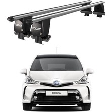 Today Auto Royal Toyota Prius + (2012-2015) Uyumlu Gri Kilitli Ara Atkı Port Bagaj Tavan Barı