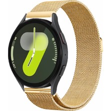 MMP Shop Samsung Galaxy 4 5 6 7 Fe 40 44MM Classic 42 43 46 47MM Uyumlu 20MM Metal Örğü Hasır Manyetik Kordon