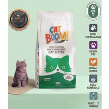 Cat Boom Yasemin Kokulu Ince Taneli Bentonit Topaklanan Kedi Kumu 10 Lt