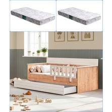 Setay Yavrulu Karyola, Bakü Yavrulu Montessori Karyola - 2 Adet Comfort Yatak