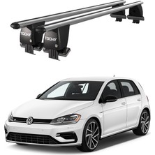 Today Auto Royal Volkswagen Golf Vıı (2012-2019) Uyumlu Gri Kilitli Ara Atkı Port Bagaj Tavan Barı