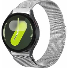 MMP Shop Samsung Galaxy 4 5 6 7 Fe 40 44MM Classic 42 43 46 47MM Uyumlu 20MM Metal Örğü Hasır Manyetik Kordon