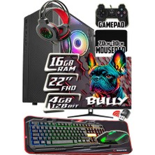 Warbox Bully 16GB Ram X5650 Işlemci 256GB SSD R7 240-4GB E.kartı 22" Monitör Gaming Takım Bilgisayar