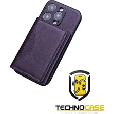 Magsafe Uyumlu, Slim Rahat Tutuş ve Çoklu Kart Taşıma Özellikli Manyetik Pu Deri Cüzdan