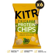 KITR 6'lı Sebze Yeşillikleri Çeşnili Yüksek Proteinli Nohut Cipsi 6X50G