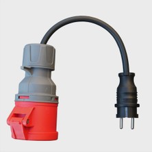 Famatel 5X32A Trifaze → 220v Monofaze Dönüştürücü| Elektrikli Araç Şarj Adaptörü