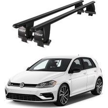 Today Auto Royal Volkswagen Golf Vıı (2012-2019) Uyumlu Siyah Kilitli Ara Atkı Port Bagaj Tavan Barı