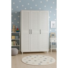 Arion Pera 3 Kapaklı Çekmeceli Dolap | Panjur Kapaklı | %100MDF Kalitesi