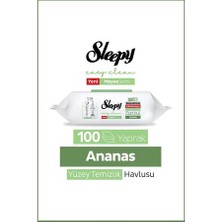 Şeylişeyler - Sleepy Ananas Yüzey Temizlik Havlusu 100 Yaprak 5 Paket