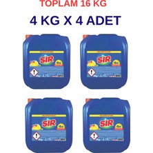 Sır Bulaşık Deterjanı Limon Çiçeği 4 kg x 4 Adet Büyük Ekonomik Paket
