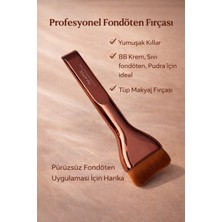Cuppera Profesyonel Tüp Fondöten Fırçası | Yumuşak Kıllı Bb Krem, Sıvı Fondöten ve Pudra Fırçası-Hediyeli