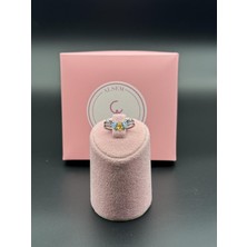Alsem Store Prenses Model Baget Taşlı Işıltılı Ayarlanabilir Yüzük , Taşlı Bohem Minimalist Yüzük