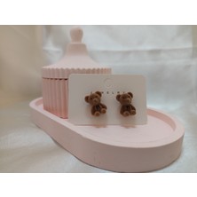 Koyu Kahverengi Aycık Küpe