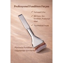 Cuppera Profesyonel Tüp Fondöten Fırçası | Yumuşak Kıllı Bb Krem, Sıvı Fondöten ve Pudra Fırçası-Hediyeli
