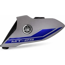 Moto Express Yamaha MT25 2021 Sol Depo Yanı Ön Grenajı Ramair Mat Gri-Mavi A