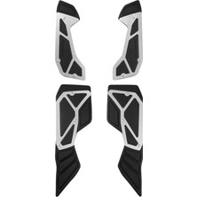 Moto Express Yamaha Nmax125 Nmax155 2021-2024 Alüminyum Metal Alt Basamak Paspas Seti Gri A