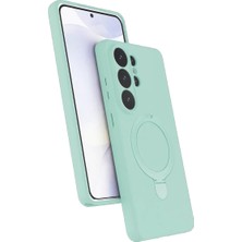 Butik Mey Ithalat®  Samsung Galaxy S26 Ultra Regal Magsafe Standlı Kapak - Su Yeşili