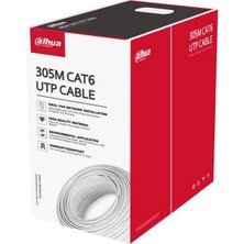 Dahua DH-PFM923I-6UN-C, Cat6 305M, 24AWG 0.53MM, Utp, %100 Bakır, Lszh Halogen Free Kablo, Beyaz Ren