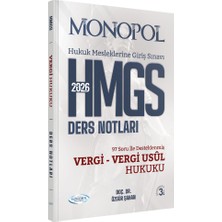 Monopol Yayınları Hmgs Vergi Hukuku Vergi Usul Hukuku Ders Notları 3. Baskı 2026