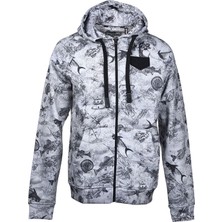 Stafu Pro Jedi Fermuarlı Kapüşonlu Paleo Grey Sweatshirt