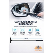 Fine Clean Uzayabilir ( 98CM) Teleskopik Araba Cam Sileceği Yan Dikiz Aynası Çekeceği Teleskopik Çekçek