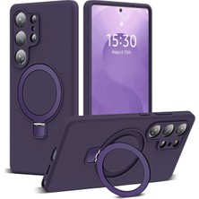Nezih Case Samsung Galaxy S26 Ultra Uyumlu Içi Kadife Stand Olabilen Halka Yüzüklü Şık Kılıf