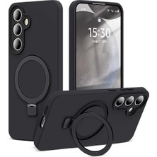 Nezih Case Samsung Galaxy S26 Plus Uyumlu Içi Kadife Stand Olabilen Halka Yüzüklü Şık Kılıf