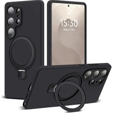 Nezih Case Samsung Galaxy S26 Ultra Uyumlu Içi Kadife Stand Olabilen Halka Yüzüklü Şık Kılıf