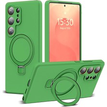 Nezih Case Samsung Galaxy S26 Ultra Uyumlu Içi Kadife Stand Olabilen Halka Yüzüklü Şık Kılıf