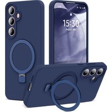 Nezih Case Samsung Galaxy S26 Plus Uyumlu Içi Kadife Stand Olabilen Halka Yüzüklü Şık Kılıf