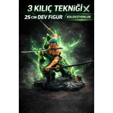 Anime One Piece Roronoa Zoro Figürü 25 cm – 3 Kılıç Tekniği Detaylı Koleksiyonluk Model