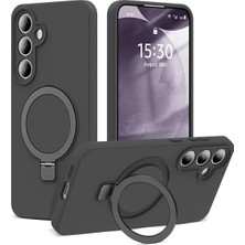 Nezih Case Samsung Galaxy S26 Plus Uyumlu Içi Kadife Stand Olabilen Halka Yüzüklü Şık Kılıf